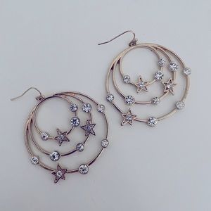 🎉 3/$10 - Star Hoop Earrings Pair